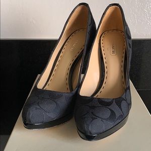 Coach Print Caya Heels